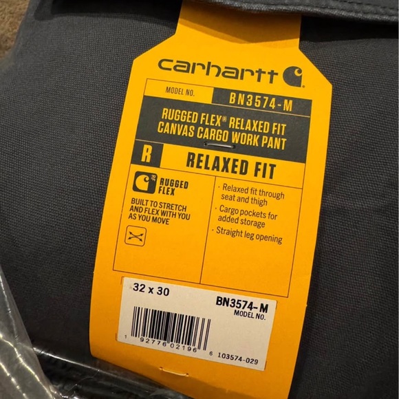 Carhartt Rugged Flex Canvas Cargo Pants - Gray - Picture 1 of 5